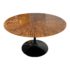 Custom Sustainable Macassar Round Top With Black Saarinen Gordon International Base. Original Price: $7,500