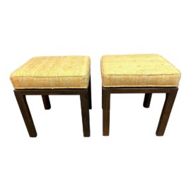 Mid 20th Century Harvey Probber Parsons Ottomans, a Pair
