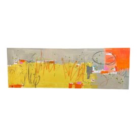 Isabel Wyatt "Mustard Field" Mixed Media Original Painting