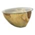 H. D. Buttercup Solid Wood Glass Top Side Table