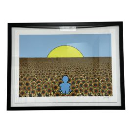 John Kraft "Here Comes the Sun" Digital Illustration Framed