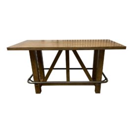 Home Meridian Light Oak Bar Table. Original Price: $1,050