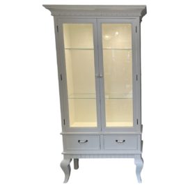 Custom Design Hickory French Neo-Classical Display Cabinet. Original Price: $1,800