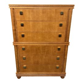 Hickory White Biedermeier Chest Highboy Dresser