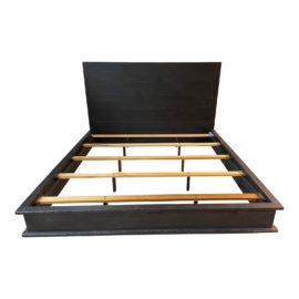 NEW Custom Design Eastern King Size Italian Black Finish Wood Bed Frame