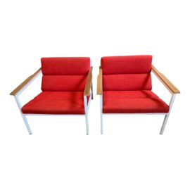 Gus Modern Halifax Laurentian Sunset Chairs, a Pair. Original Price: $1,990