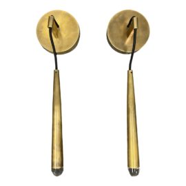 Restoration Hardware Aquiatine Burnished Brass Sconces - a Pair. Original Price: $1,050