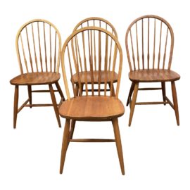 Pompanoosuc Mills Windsor Chairs - Set of Four. Original Price: $1,938