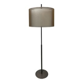 Crate & Barrel Brown Mesh Floor Lamp. Original Price: $499