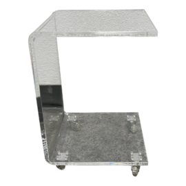CB2 Peekaboo Acrylic Side Table. Original Price: $199