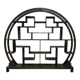 Asian Influenced Altar Rounded Bookcase