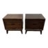 Crate & Barrel Steppe Walnut Finished Mango Nightstands - a Pair. Original Price: $998