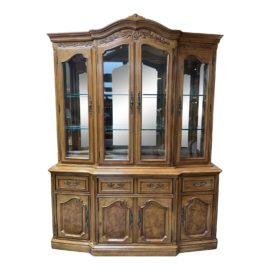 Thomasville French Court Collection Sideboard + China Cabinet Two Piece Hutch