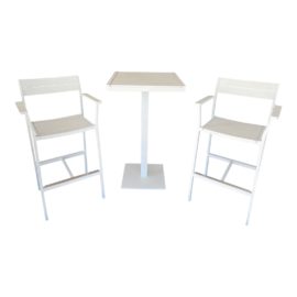 Case Furniture Eos Outdoor Bar Table + Bar Stools Set. Original Price: $1,225