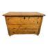 Antique Pine Storage Trunk + Drawer, Romania