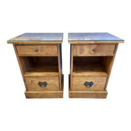 Laura Ashley Garret Hone Finish Nightstands, a Pair