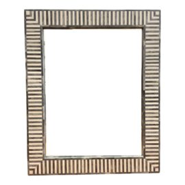 Bar Harbor Fog Small Bone Inlay Mirror