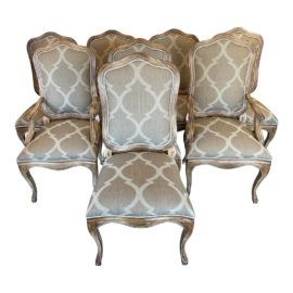 Kreiss Furniture French Provincial Dining Chairs Set of 8