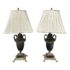 Wildwood Apollo Brass + Marble Table Lamps - a Pair
