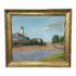 Circa 1927 Valer Ferenczy Framed Oil on Canvas "View of Nagybany"
