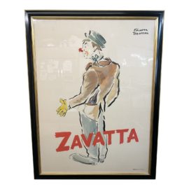 Vintage Zavatta Framed Poster by Jean Facon-Marrec (1903—1994)