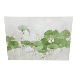 Ha Huynh Mỹ "Lotus in Season" Original Oil on Canvas