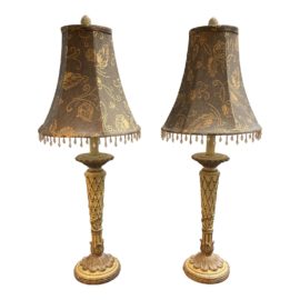 Late 20th Century Contemporary French Provincial Table Lamps - a Pair