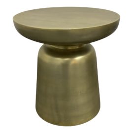 West Elm Antiqued Brass Side Table. Original Price: $160