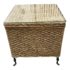 Late 20th Century Wicker & Metal Trunk Side Table