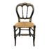 Mid 20th Century Antique Style Hand Painted Rush Seat Accent Chair