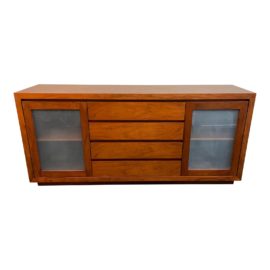 Crate & Barrel Orion Walnut Credenza. Original Price: $1,746