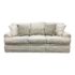 Stickley Furniture Cream + Taupe Leopard Pillows Skirted Sofa