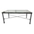 Late 20th Century Rustic European Wrought Iron Glass Coffee Table