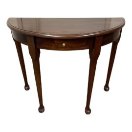 Late 20th Century French Country Demi Lune Table