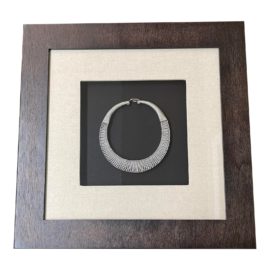 Howard Elliott Collection Silver Necklace Custom Framed