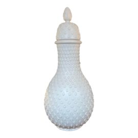 Global Views Matte White Lidded Vessel