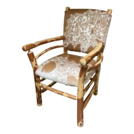 Custom Design Cowhide Side Chair