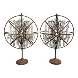 Timothy Oulton for Restoration Hardware Foucault Crystal Orb Table
