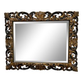 Custom Rustic European Gilt Wood + Mercury Mirror