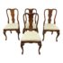 Mid 20th Century Queen Anne Side Chairs, Set of Four