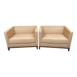 Christian Liaigre for Holly Hunt Armchairs, a Pair. Original Price: $5,445