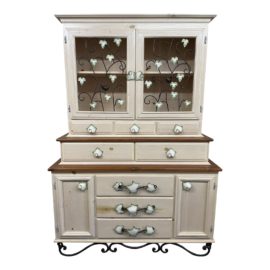 Custom Design Shabby Chic Kitchen Three Piece Hutch