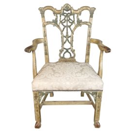 Hickory Chair Company Thomas O'Brian Hand Painted Emma Arm Chair