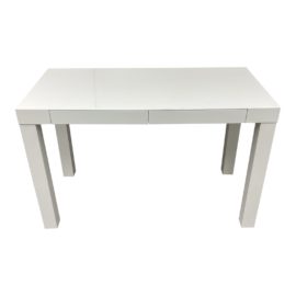 West Elm Parsons White Lacquer Writing Table. Original Price: $499