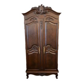 Bau Furniture Traditional Carved Media Armoire