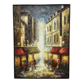 Late 20th-Century Original Painting by Mort - Signed