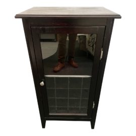 Contemporary Espresso Wine Cabinet
