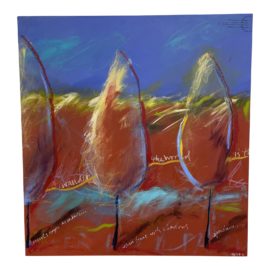 Tjaga Owen "Wander the World" Series II Painting. Original Price: $1,800