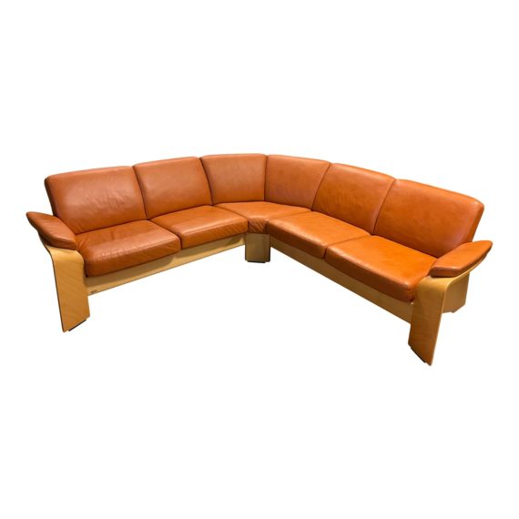 ekornes-stresless-pegasus-terracotta-three-piece-l-shape-sectional-7395