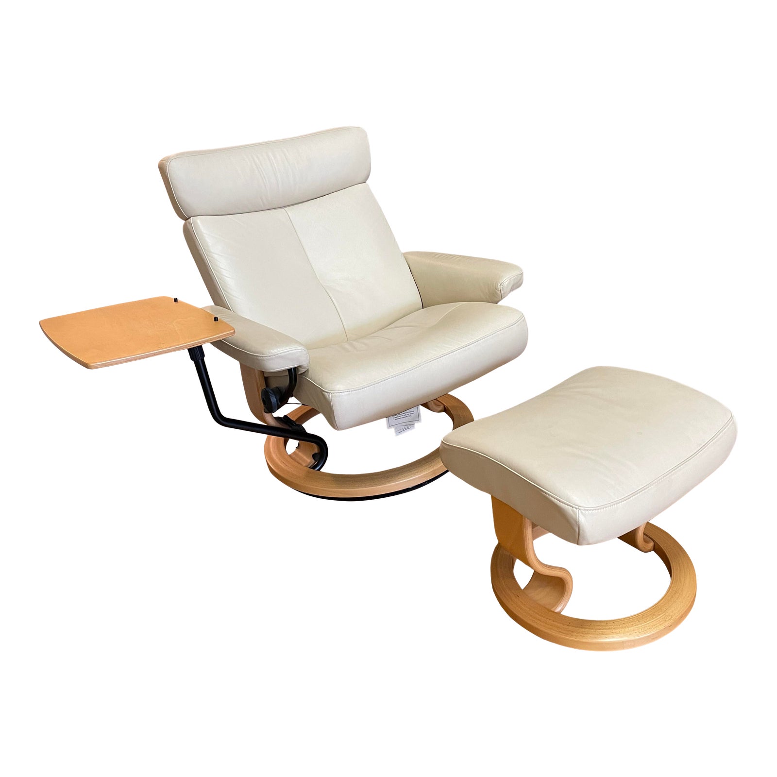 Ekornes Stressless Orion Lounge Recliner + Tray + Ottoman - Design